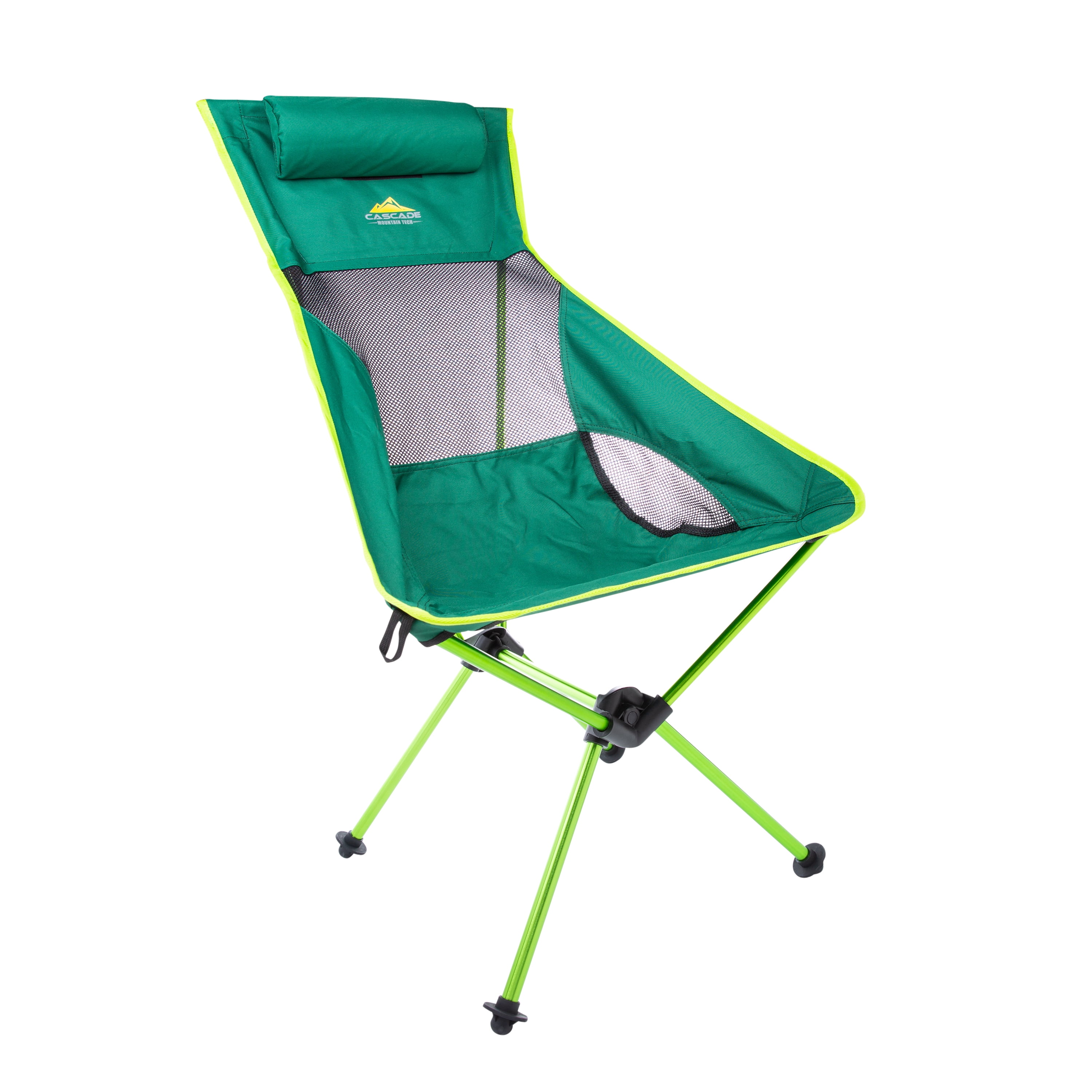 Cascade Mountain Tech Outdoor High Back Lightweight Camp Chair 