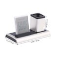 School Office Supplies Multifunctional Alarm Clock Pen Holder
