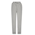 thumbnail image 4 of SOOMLON Trouser Pants for Women with Pockets Plus Size Elastic Waist Jogger Vintage Pants Casual Camping Workout Clothes, 4 of 6