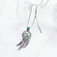 thumbnail image 4 of Dreamcather with Angel Wing Necklace for Cremation Ashes Glass Urn Pendant Memorial Jewelry Keepsake Urn for Ashes Flower Perfume, 4 of 6