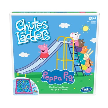 Chutes and Ladders: Peppa Pig Edition Kids Board Game, Preschool Board Games for 2-4 Players