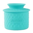thumbnail image 1 of Silicone Butter Crock With Lid French Butter Dish For Fresh Spreadable Butter Butter To Leave On Counter Butter Container Holder With Water Line For Kitchen And Home Decor, 1 of 5