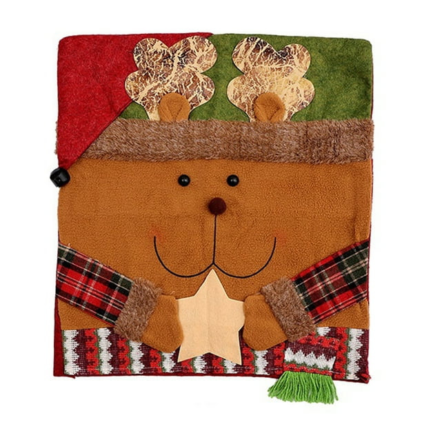 Sillas Traseras La Silla Navidad 21.26x18.9 Pulgadas Asientos para Fiesta en Casa (alce)