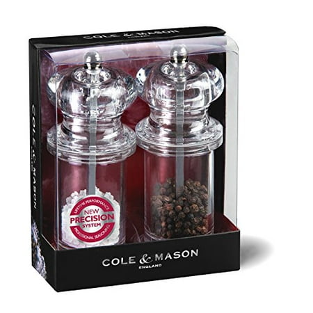 Clmsn Salt & Pep Mill Set Size Set/2 Clmsn Salt & Pep Mill Set Set/2, Cole & Mason 505 Acrylic Salt and Pepper Mill Set By Cole & Mason
