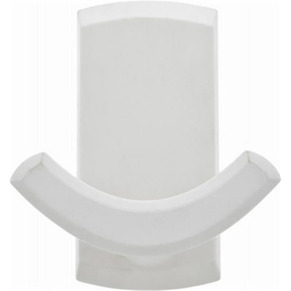 HIGH & MIGHTY 515801 Double Plastic Hook, 20 lb, White