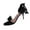 Black, variant on Summer Sandals For Women Kitten Heel Heel Open Toe Lace Ankle Straps Comfortable Sandals Summer Casual Party Holiday Vacation Shoes Black 37