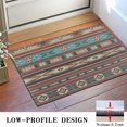 thumbnail image 3 of Brown Geometric Triangle Diamond Pattern Door Rugs,Washable Non Slip Door Mats Indoor,Decorative Door Mats,Entry Mat Indoor for Entrance,Bedroom,Kitchen,Bathroom,16"x24", 3 of 6