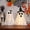 Black, variant on Halloween Decorations Set of 2 Light-Up Standing Ghost , Cute LED Glow Ghosts with Witch Hat & Bow, Spooky Decor for Front Porch, Yard, Tabletop & Indoor/Outdoor Halloween Party