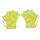 thumbnail image 4 of Guantes de natación palmeados, guantes acuáticos, aletas de mano para buceo, aeróbic acuático, guantes de natación de silicona, ajustables para esnórq Amarillo claro, 4 of 9