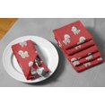 thumbnail image 6 of "S4Sassy Orange Puppies Dog Holiday Parties Cloth Table Linen Re-Usable Dinner Napkins Set 20 x 20""(Pack of 6)", 6 of 8