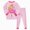R599-Pink, variant on NOLDARES Toddler Baby Girl Fall Winter Clothes Outfits Funny Print Graphic Girl Fall Sweatshirt Pant Set(Beige,7-8 Y)