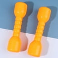 thumbnail image 3 of UPOUART 1Pair Plastic Dumbbells Yellow ABS Material for Dance Performance and Exercise, 3 of 8