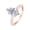 Rose Gold, variant on 1.5 Carat Marquise Cut Classic Graduating Pave Set Diamond Engagement Ring (J-K Color I1-I2 Clarity 1 Ct Center) 14K Rose Gold Size: 7