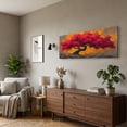 thumbnail image 2 of Canvas Wall Art for Living Room - Large Red Tree of Life Canvas Prints, Modern Abstract Nature Painting Wall Decor for Bedroom Bathroom and Office, 2 of 7