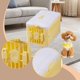 thumbnail image 1 of Transportín para mascotas plegable con ventilación lateral , suministros para mascotas, jaula portátil para perros, estuche de para gatos, Amarillo Blanco, 1 of 9