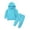 C491 Sky Blue, variant on CONZONE Toddler Girls Sweatsuits Fall Winter 2 Piece Set Long Sleeve Thermal Tops and Pants Soft Thick Girls Clothes Size 2-3 Years
