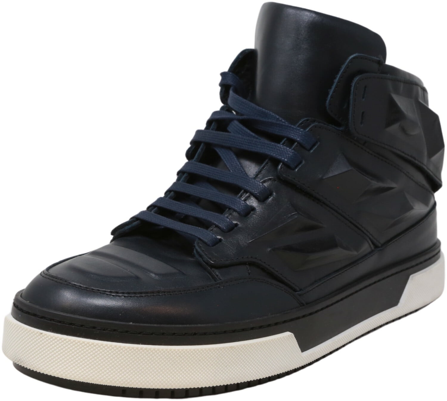 Alejandro Ingelmo Men's 200 Exo Chantal Oceano High-Top Leather Sneaker - 10 M, Size: Medium, Blue