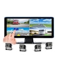 thumbnail image 2 of 10.36 Inch Touch 4 CH Split Screen Car DVR Recorder Monitor Recorder With AHD Backup Camera For RVs/Truck/Bus/Pickups/Trailer ,Clear Images, 2 of 7