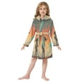 thumbnail image 6 of FORMRS Niños Bathrobe Unisex Hooded Robe Soft Plush Pajamas Sleepwear, Size 4-6T, Astronaut in Rain, 6 of 7