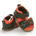 thumbnail image 4 of MHZLDYZ Baby Shoes 9-319 Months Boy Infant Toddler Baby Summer Cartoon Anti-Slip Walking Shoes Prewalker Sandals Infant Shoes 6-12 Months Infant Shoes 12-18 Month (Army Green,12), 4 of 6