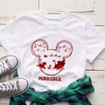 thumbnail image 1 of Camiseta navideña de Mickey Minnie de Disney para mujer, ropa de Navidad con vibraciones para Festival de moda, Tops familiares, camiseta Tumblr 2022, 1 of 5