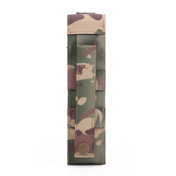 Bolsa De Linterna Molle Bolsa de linterna Molle de nailon para caza al aire libre, funda para antorcha, bolsas de herramientas EDC (CP) Likrtyny Para Estrenar