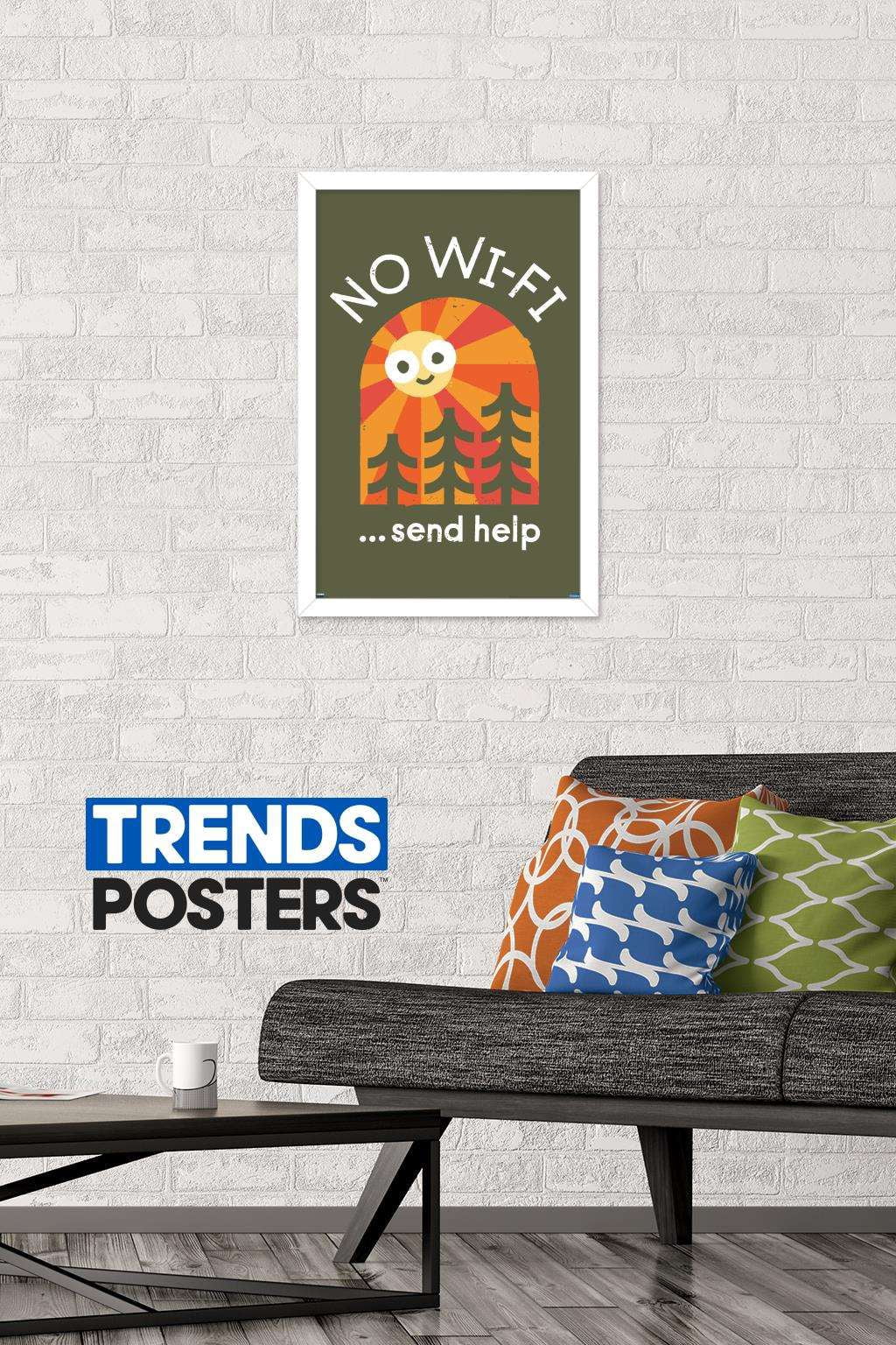 DaVid Olenick - Distress Signal Wall Poster, 14.725" x 22.375", Framed