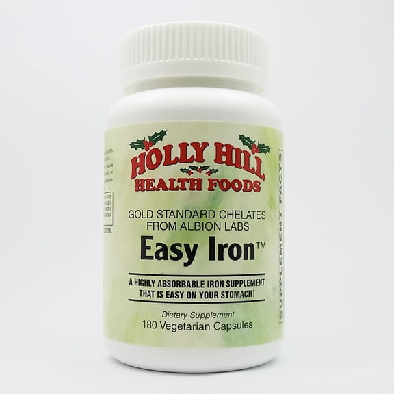 Holly Hill Health Foods, Easy Iron, 180 Vegetarian Capsules