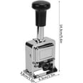 thumbnail image 3 of CCNZZITSHT Self Inking Number Stamp, 7 Digit Durable Automatic Numbering Machine Kit, Portable Metal Professional Numberer, 3 of 5