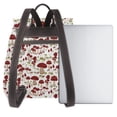 thumbnail image 2 of KLL Mushroom Print Leather Backpack,PU Leather Laptop Backpack Purse for Women and Ladies Daypacks Bags for Travel College Work, 2 of 4