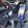 thumbnail image 4 of GAOBAO Magnetic for Samsung Galaxy S26 Ultra Case, MagSafe Compatible, Drop Protection Shockproof Matte Translucent Slim Protective Cover with Invisible Stand for Galaxy S26 Ultra 6.9", Blue, 4 of 8