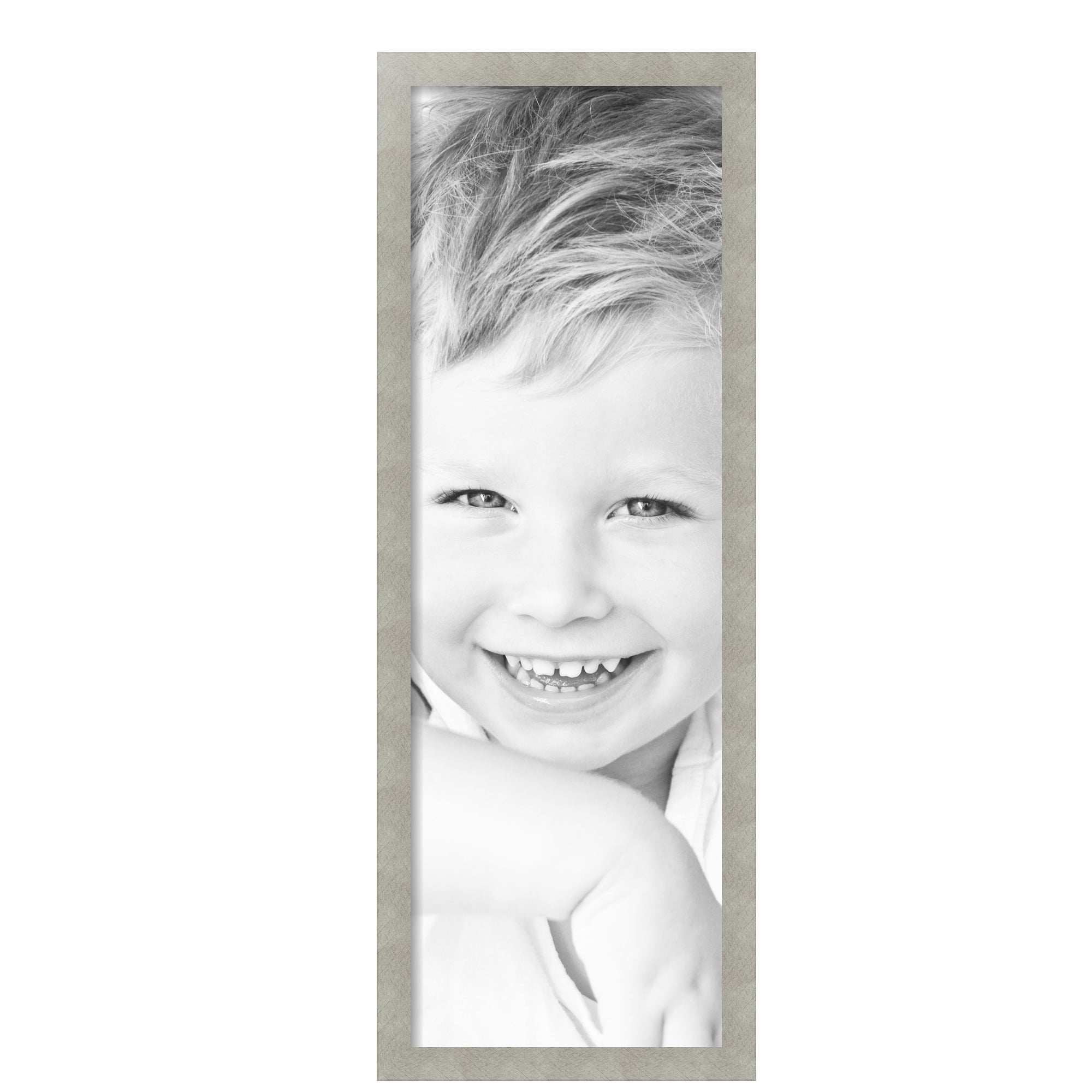 ArtToFrames 12" x 36" Classic Silver Picture Frame, 12x36 inch Gray MDF Poster Frame (WOM-4499),  Pack