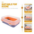 thumbnail image 3 of HEALEEP Multi Function Turtle Habitat Tank with Feeding Box Docking Ramp and Plastic Aquarium Platform, 3 of 8