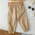 thumbnail image 3 of Hotiary Toddler Baby Baggy Cargo Pant Boys Girls High Waist Jogger Trouser Casual Elastic Waist Sweatpants with Pockets for 18 Months-5 Years, 3 of 8