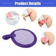 thumbnail image 4 of Vocoste Soft Flannel Pads Reusable Makeup Remover Pads Facial Cleansing Pad Lavender Purple 3 Pcs, 4 of 6