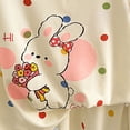 thumbnail image 5 of WUANDIXFA Toddler Pajamas 1-10 Years Cotton Cute Summer Fall Short Sleeve Shirts Pant Casual Outfit Baby Girl Pajamas,Pink,5-6 Years, 5 of 7