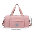 thumbnail image 3 of Bolso Mujer Bandolera Tela Oxford Acolchado Para Ropa De Yoga Gimnasio Rosa, 3 of 7