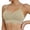 Beige, variant on Krdevn Women's Seamless Sports Bra Wireless Shockproof Yoga Bra with Adjustable Straps,L