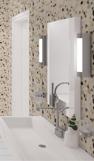 Oasis Gobi Brown Pebble Stone Look Natural Stone Mosaic Wall and Floor Tile