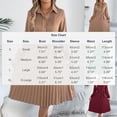 thumbnail image 3 of Mceream Women's Collared Tie Waist Pleated Midi Dress, Long Sleeve, Woven Fabric, Office, Brunch, Wedding Guest, Fall Green M, 3 of 8