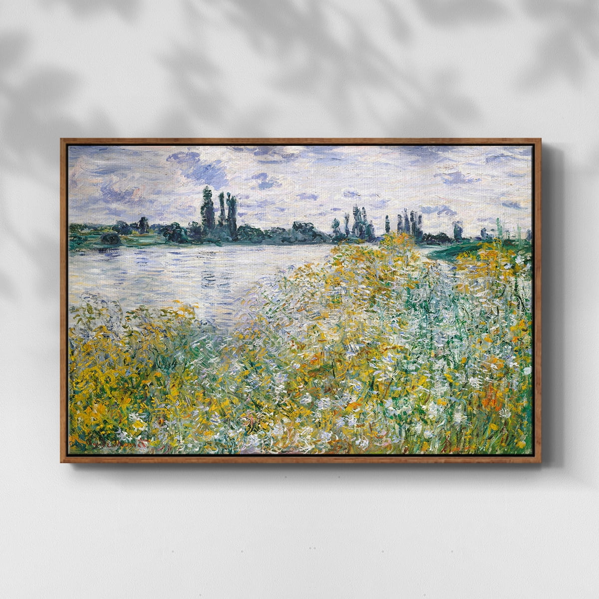 Vintage Landscape-XXVIII By Wexford Home Framed in Walnut Wood Gallery Wrapped Canvas 25 in. x 37 in.