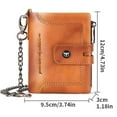 thumbnail image 2 of Purse,Wallet -theft With Coin With Purse Wallet Chain Purse Wallet With Purse Men's Wallet Coin With Chain Leather Purse Chain Men's Purse With Purse -theft, 2 of 6