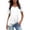 Z1005 White, variant on Landzoo Women'S T Shirt Solid Color Short Sleeve Crew Neck Shirt Summer Cozy Soft Women Tees Size L Black
