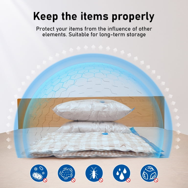 Winday 4-Pack Vacuum Storage Bags with Electric Air Pump photo 3