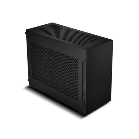 LIAN LI A4-H2O Black SPCC / Aluminum Mini-ITX Computer Case, PCI4.0 Riser Card Cable Included (A4-H2O X4)