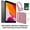Pink, variant on Restored Apple iPad 7 10.2" 32GB Blue (Wi-Fi) Kids Bundle with Bluetooth Headphones, Shock Proof Case, & Screen Protector