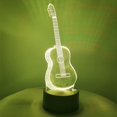 thumbnail image 5 of YSITIAN 3D Illusion Night Light Lamp Guitar - Guitar 3D Illusion Lamp 16 Color Changing 3D Led Night Light Touch Lamps (Black) YT03-473, 5 of 6