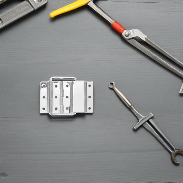 Houderco 4Ud Bisagra Para Puerta De Gabinete Plegable Y Soporte Fuerte Para Caja De Almacenamiento Plata