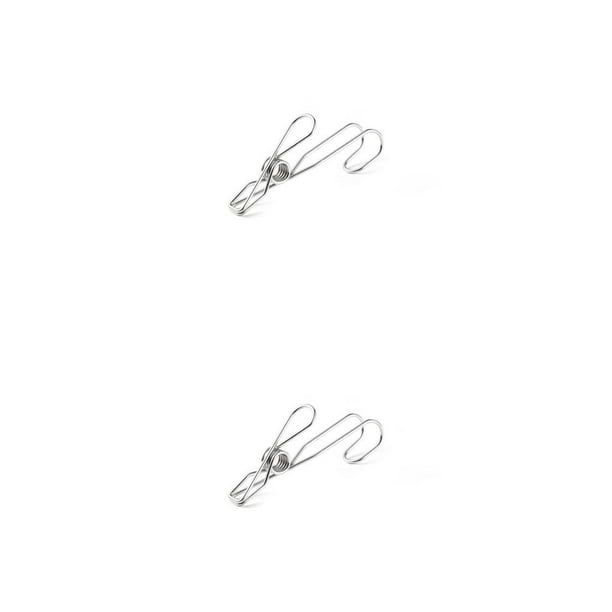 Wosthever Pasador colgante a prueba de viento, pinzas para ropa de acero inoxidable, pinzas para ropa, pinzas para ropa, para cocina, balcón, Type1 NO1
