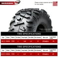 thumbnail image 3 of Set 4 WANDA ATV tires 22x7-12 front & 22x10-10 6PR fit for 2011 Tomberlin SDX 200 T14, 3 of 6